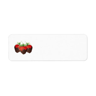 Étiquette Fraise de chocolat