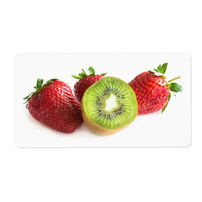 Étiquette Fraise et kiwi (Devant)