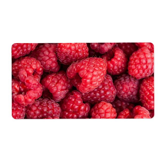 Étiquette Framboises rouges fraîches (Devant)