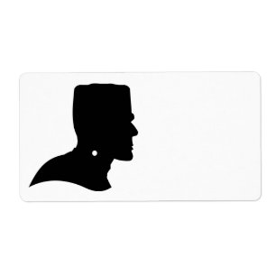 ÉTIQUETTE FRANKENSTEIN SILHOUETTE
