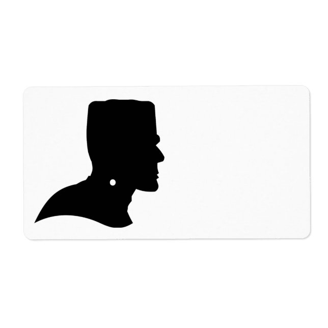 ÉTIQUETTE FRANKENSTEIN SILHOUETTE (Devant)