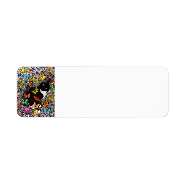 Étiquette Frapules en papillons - Tuxedo Kitty - plein (Devant)