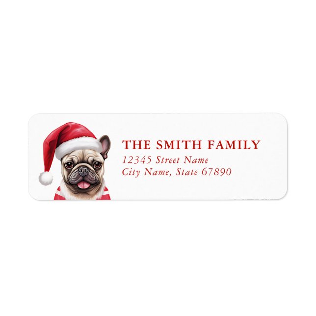 Étiquette French Bulldog Return Address Labels (Devant)