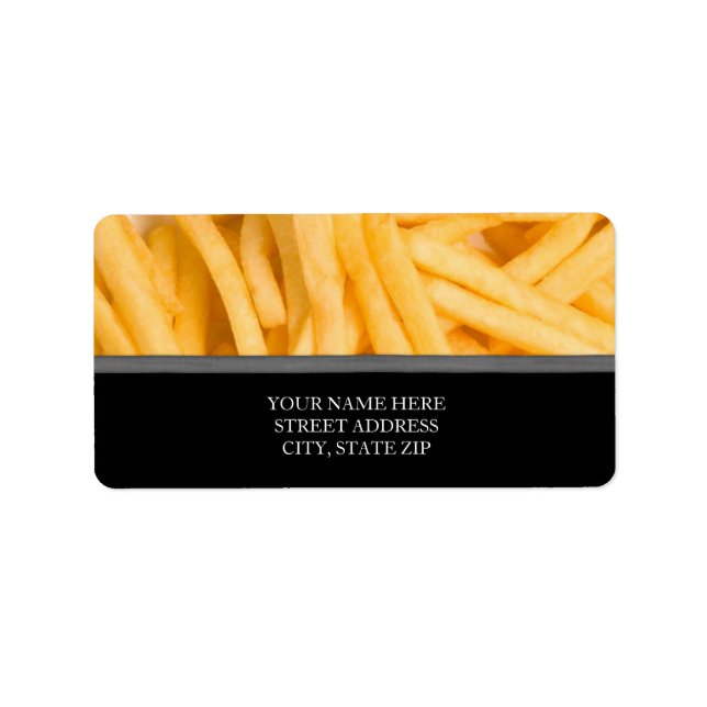 Étiquette French Fries Address Labels (Devant)