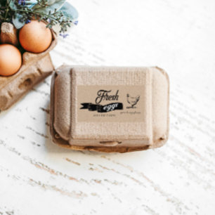 Étiquette Fresh Eggs Vintage ⎢Egg Carton Label
