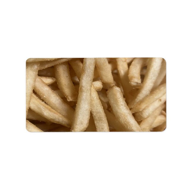 Étiquette Fries françaises (Devant)
