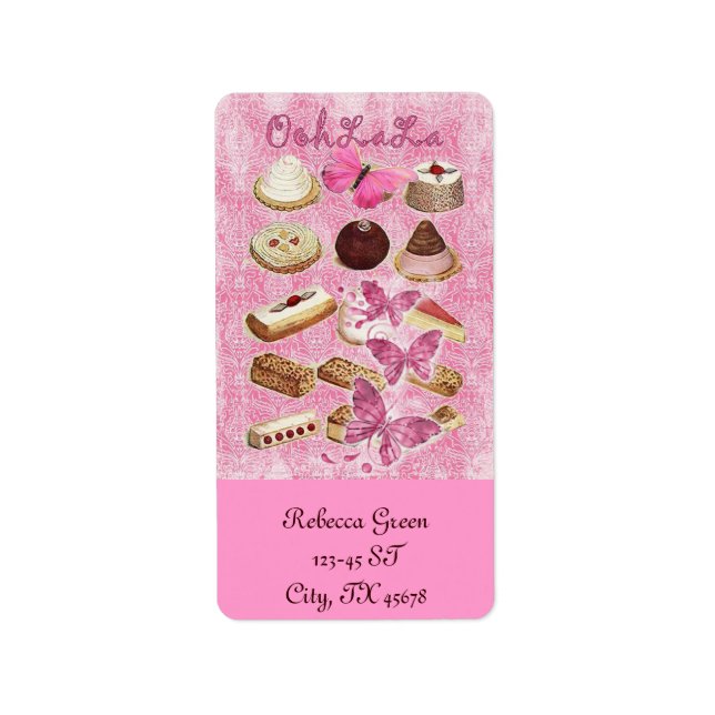Étiquette frkery pastry cookike cake dessert (Devant)