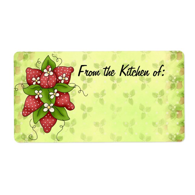 Étiquette From the Kitchen of Labels (Devant)