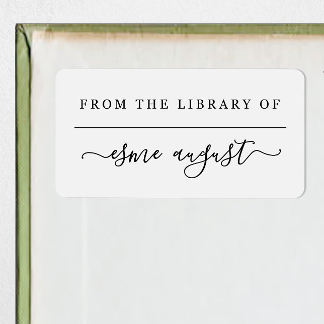 Étiquette From the Library of Book Label (Créateur téléchargé)