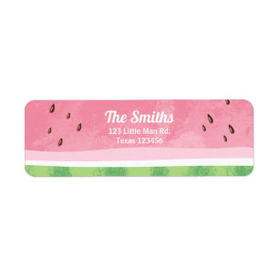 Étiquette Fruit de retour de partie de melon d'étiquette de