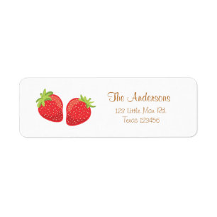Étiquette Fruit de retour d'été d'étiquettes de adresse d