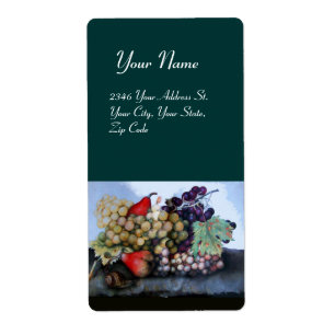 ÉTIQUETTE FRUITS DE SAISON 1 - RAISONS ET PEARS