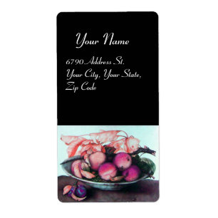 ÉTIQUETTE FRUITS DE SAISON 2/ PEACHES ET PRUNES