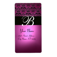 FUCHSIA ROSE NOIR PURPLE AMÉTHYST DOMMASK MONOGRAM