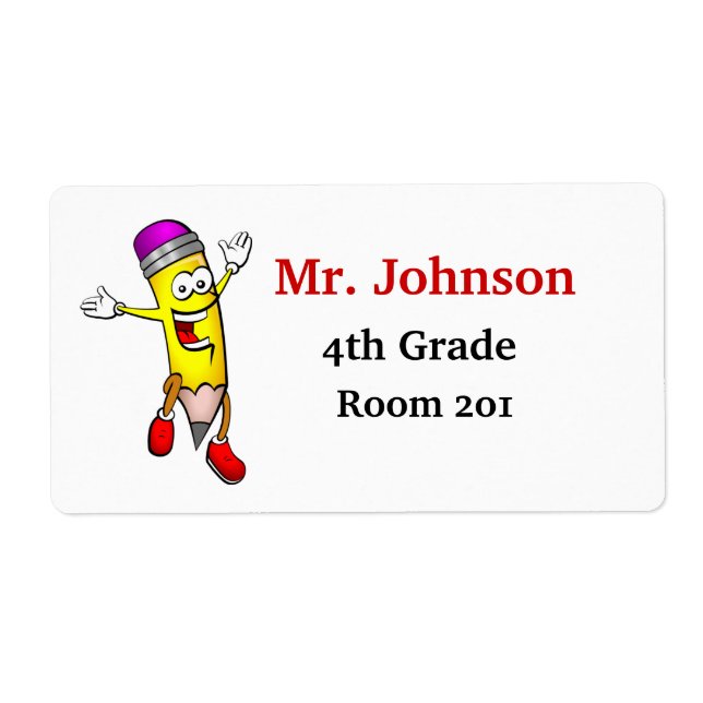 Étiquette Fun Teacher's Name Tags (Devant)