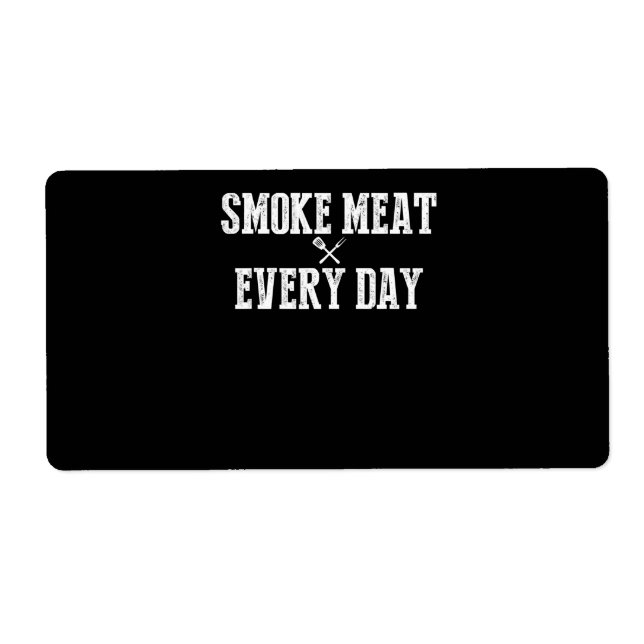 Étiquette Funny Bbq Smoker Accessoire Pitmaster Papa Grillin (Devant)