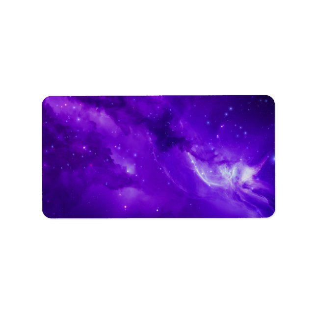 Étiquette Galaxy et stars dans l'espace (Devant)