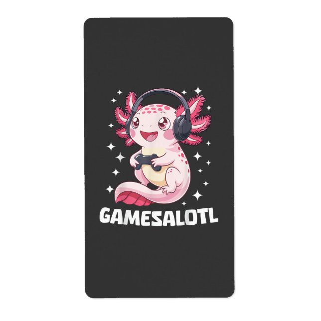 Étiquette Gamesalotl Axolotl Gaming  (Devant)