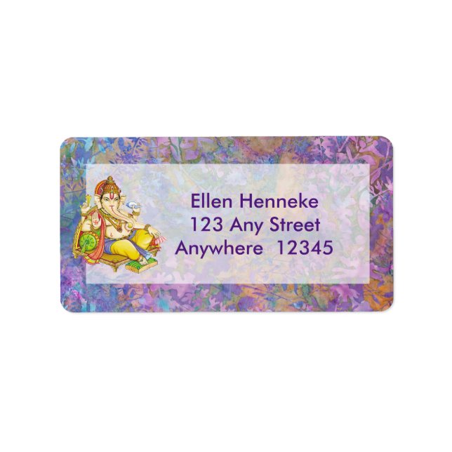 Étiquette Ganesha (Devant)