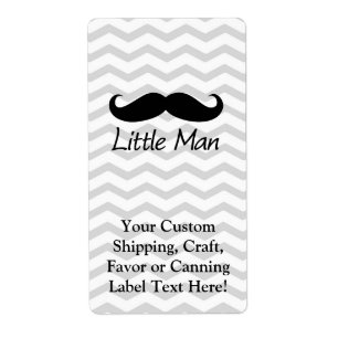 Étiquette Garçons mignons de Chevron de petite moustache