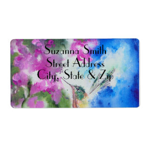 Étiquette Garden Hummingbird Mariage Retourner l'adresse Éti