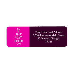 Étiquette Gardez le calme et l'acclamation dessus, rose de