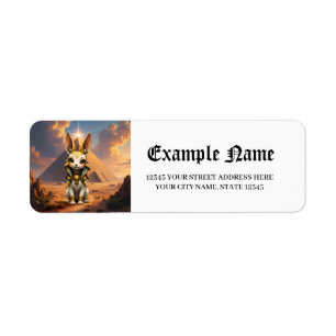 Étiquette Gardien Ensoleillé – Lapin Relique du Désert. 