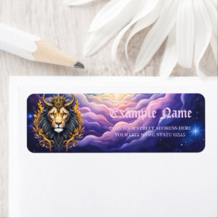 Étiquette Gardiens au clair de lune – Lion cosmique.