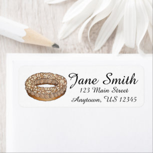 Étiquette Gâteau fraise Fraisier Chef pâtisserie française B