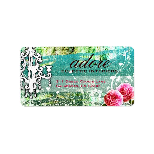 Étiquette GC Adore Turquoise Vintage (Devant)