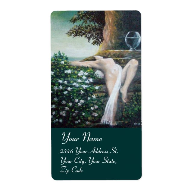 ÉTIQUETTE GEA, MYRTLE ET EAU (Devant)