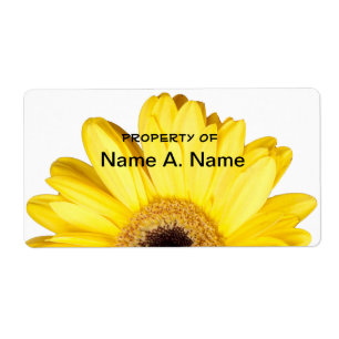 Étiquette Gerber Jaune Daisy Fermer la photo