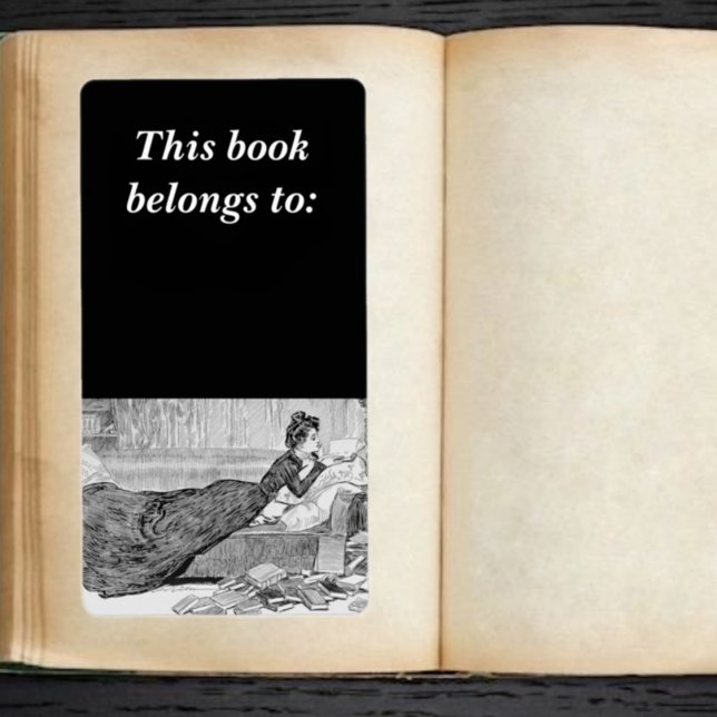 Étiquette Gibson Girl Reading (Créateur téléchargé)