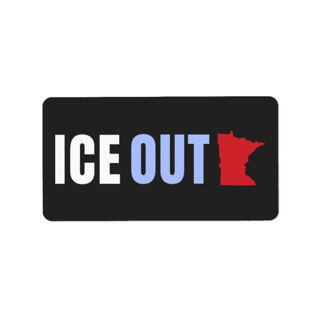Étiquette Glace contre Trump (Devant)