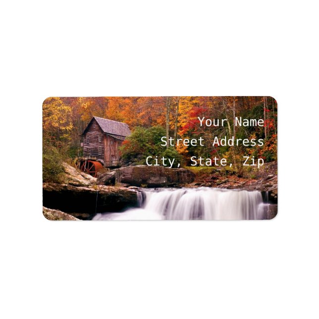 Étiquette Glade Creek Grist Mill (Devant)