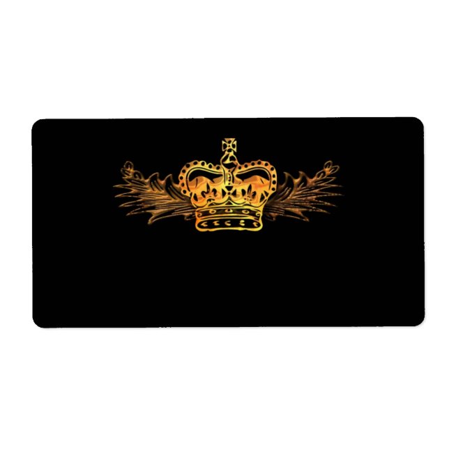 Étiquette Gold Crown (Devant)