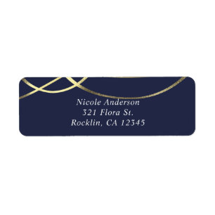 Étiquette Gold Faux Foil N'importe quelle couleur