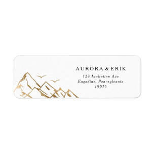 Étiquette Gold Mountain Return Address Label