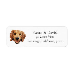 Étiquette Golden Retriever Chien race Animaux Amateurs
