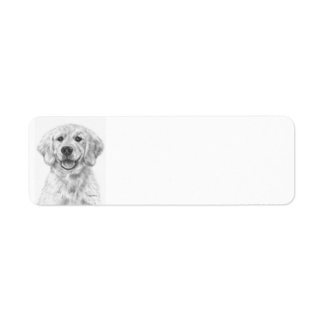Étiquette Golden Retriever Puppy Cody (Devant)