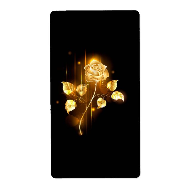 Étiquette Golden rose ( gold rose ) (Devant)