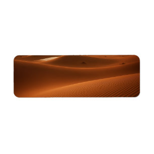 Étiquette Golden Serenity - Desert Landscape at Sunset