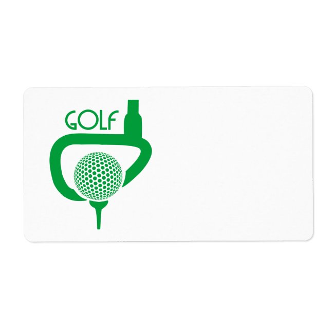 Étiquette Golf (Devant)