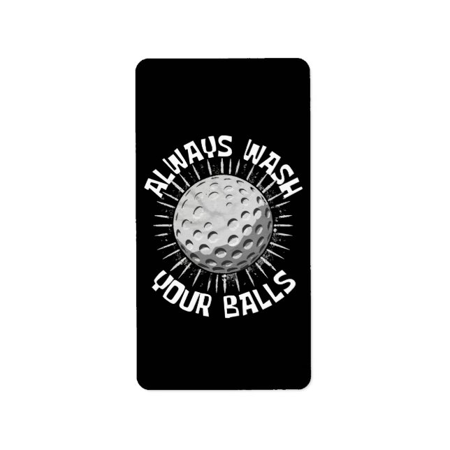 Étiquette Golf drôle (Devant)