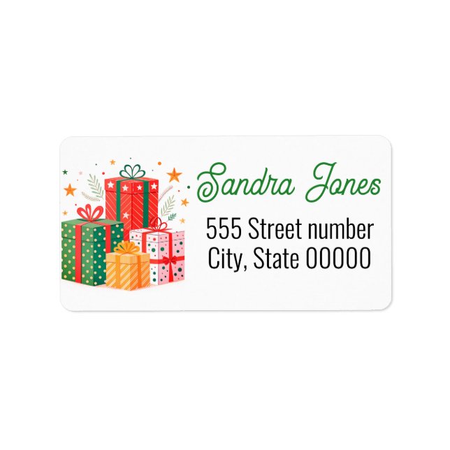 Étiquette Gorgeous address labels holiday (Devant)
