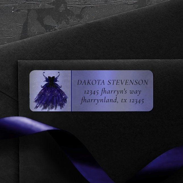 Étiquette Gothique Fairy Indigo Gown | Royal Purple Adresse (Créateur téléchargé)