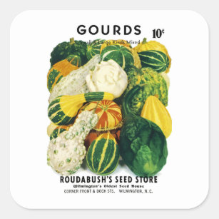 Étiquette Gourds Seed Packet