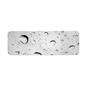 Étiquette gouttes de pluie sur verre