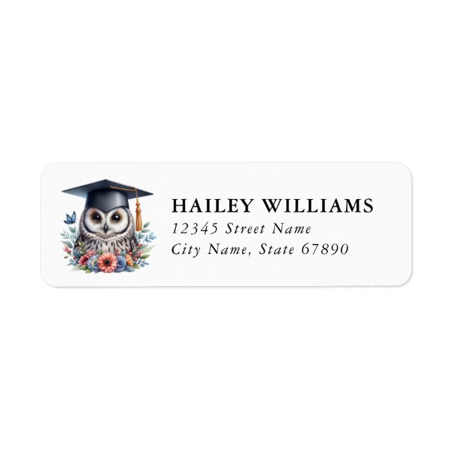Étiquette Graduation Return Address Labels (Devant)
