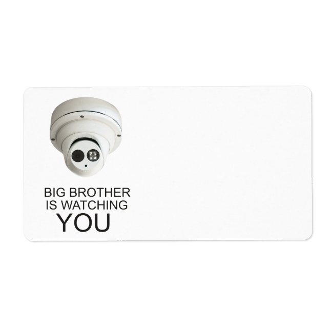 Étiquette Grand frère vous regarde (Devant)